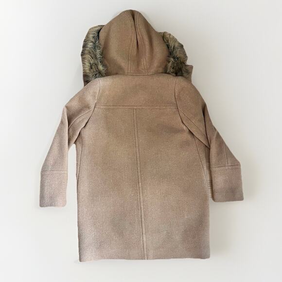 NEW J.Crew Size 2 Chateau Parka Coat Italian Stadium Cloth Wool Camel NWT - Picture 8 of 10